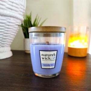 Amazing Nature's Wick Lavender Tea Natural Candle